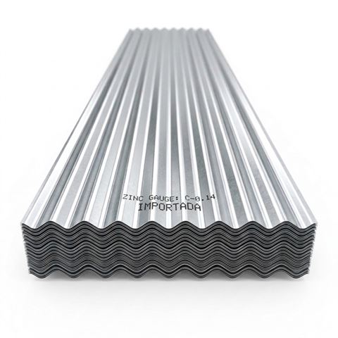 Lamina de Zinc 12 Pies 3.60 Largo X 80 Cm de Ancho C-0.14