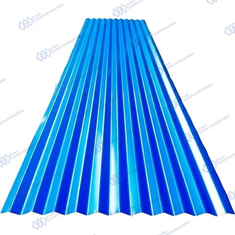 Lamina para Techo de Zinc Azul 12 Pies 3.60 Largo X 80 Cm de Ancho C-14