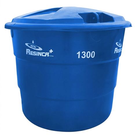 Tanque Almacenamiento Eurotanque 1300 Litros Resinca Azul